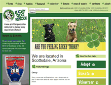 Tablet Screenshot of luckydogrescue.org